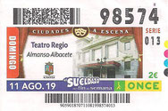 CUPÓN DIÁRIO DE LA O.N.C.E. - Nº 98574 - 11 - AGO. 19 (0,40€).