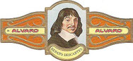 VITOLA DE PURO - ÁLVARO - SERIE FILÓSOFOS II - Nº 4 - RENATO DESCARTES - TURENA (FRANCIA) 1.596 - 1.650 (1€).