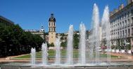 Sehenswürdigkeiten Lyon: Springbrunnen in der Altstadt von Lyon.
