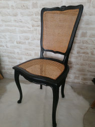 relooking de meuble le mans sarthe chaise louis tissu patiné le perche