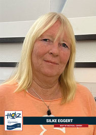 Silke Eggert, erfahrene Skipperin im HOZ Hochseezentrum, kompetent und zuverlässig in der praktischen Hochsee-Ausbildung.