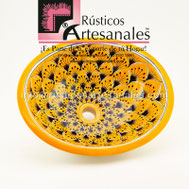 <img src="Ovalín Elaborado Ovalado Pavorreal Mostaza.jpg" alt=" Ovalín Elaborado Ovalado decorado mexicano Pavorreal Mostaza pintado a mano para sobre Poner hecho en México 100% a mano" />