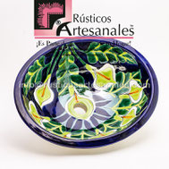 <img src="Ovalín Especial Ovalado Alcatraces 2.jpg" alt=" Ovalín Especial Ovalado decorado mexicano Alcatraces 2 pintado a mano para sobre Poner hecho en México 100% a mano" />