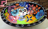 <img src="Ovalín Tendencia Ovalado Catrina.jpg" alt=" Ovalín Tendencia Ovalado decorado mexicano Catrina pintado a mano para sobre Poner hecho en México 100% a mano" />