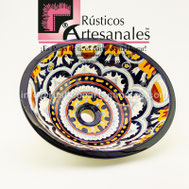 <img src="Ovalín Tradicional Ovalado Rosario Verde.jpg" alt=" Ovalín Tradicional Ovalado decorado mexicano Rosario Verde pintado a mano para sobre Poner hecho en México 100% a mano" />