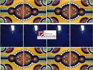 <img src="ruta-de-la-imagen.jpg" alt="Cenefa Indian con Liso Azul Cobalto de azulejo Talavera mexicano hecha a mano">