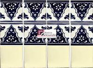 <img src="ruta-de-la-imagen.jpg" alt="Cenefa Sierra Cobalto con Liso Blanco Mexicano de azulejo Talavera mexicano hecha a mano">