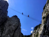 Klettersteig mit Bergführer, Donnerkogel mit Bergführer, Himmelsleiter, skyladder with mountainguide, climbing guide, certified, Drachenwand, Klettersteig, via ferrata, Königsjodler, Grünstein, Fallbach, Luft unter den Sohlen, Klettersteig mit Kindern, 