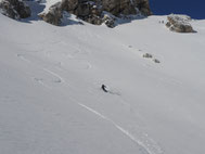 Freetouring mit Bergführer, Freeridekurs, Geländefahren mit guide, geführte Tour, Off piste, backcountry skiing with certified mountainguide, Obertauern, Speiereck, Grosseck, Zauchensee, Lungau, Variantenfahren, guided tour, skiing, 