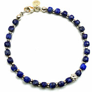 Damenarmband blau silber Perlen Lapislazuli Lapislazuliwürfel Silber 925 Damenarmband online kaufen EAN 0086544625510