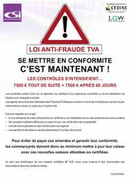 loi anti-fraude, csi, caisse enregistreuse