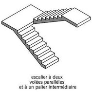 Fabrication escalier sur mesure quart tournant  - Métal Bois Design