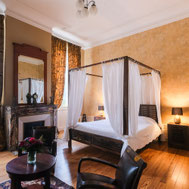 La chambre la Tour Ronde au Château Belle Epoque dans les Landes 40