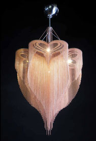 Secretlover Clover gehört zu einer Serie moderner Pendelleuchten aus Metall von willowlamp. (african avantgarde)