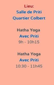Le Yoga de Priti - Tours Rentrée 2024/2025