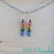 pride chainmaille earrings