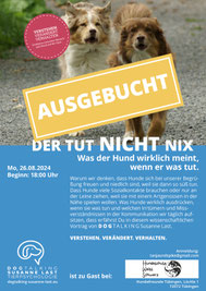DOGTALKING SUSANNE LAST SOMMERTOUR VORTRAG Tübingen - Der tut NICHT nix.