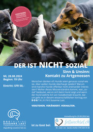 DOGTALKING SUSANNE LAST SOMMERTOUR VORTRAG Unterstammheim - Der ist NICHT sozial.