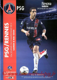 Programme  PSG-Rennes  2003-04