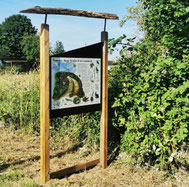 Infoschild an Benjes-Hecke | Foto: NABU P. Weitzel-H.