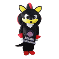 Mascotte Shadow Sonic nero Roma