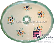 <img src="Ovalín Tradicional Ovalado Bouquet plaza Verde.jpg" alt=" Ovalín Tradicional Ovalado decorado mexicano Bouquet plaza verde pintado a mano para sobre Poner hecho en México 100% a mano" />