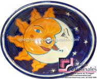 <img src="Ovalín Especial Ovalado Eclipse.jpg" alt=" Ovalín Especial Ovalado decorado mexicano Eclipse pintado a mano para sobre Poner hecho en México 100% a mano" />