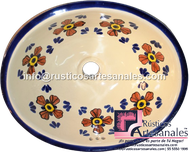 <img src="Ovalín Tradicional Ovalado Sevilla.jpg" alt=" Ovalín Tradicional Ovalado decorado mexicano Sevilla pintado a mano para sobre Poner hecho en México 100% a mano" />