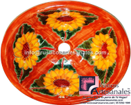 <img src="Ovalín Especial Ovalado Girasol de 3 hojas Terracota Deslavado.jpg" alt=" Ovalín Especial Ovalado decorado mexicano Girasol de 3 hojas Terracota Deslavado pintado a mano para sobre Poner hecho en México 100% a mano" />
