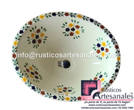 <img src="Ovalín Tradicional Bouquet Plaza en Guía.jpg" alt=" Ovalín Tradicional Ovalado decorado mexicano Toledo Bouquet Plaza en Guía pintado a mano para sobre Poner hecho en México 100% a mano" />