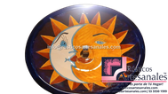 <img src="Ovalín Especial Ovalado Eclipse Picos.jpg" alt=" Ovalín Especial Ovalado decorado mexicano Eclipse Picos pintado a mano para sobre Poner hecho en México 100% a mano" />