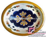 <img src="Ovalín Elaborado Ovalado Tonalá.jpg" alt=" Ovalín Elaborado Ovalado decorado mexicano Tonalá pintado a mano para sobre Poner hecho en México 100% a mano" />