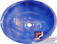 <img src="Ovalín Especial Ovalado Liso Azul Mezclilla.jpg" alt=" Ovalín Especial Ovalado decorado mexicano Liso Azul Mezclilla pintado a mano para sobre Poner hecho en México 100% a mano" />