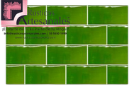 <img src="Cintilla Lisa Verde Real.jpg" alt="Cintilla Lisa Verde Real 5x10cm de azulejo Talavera mexicano hecha a mano">