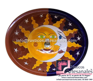 <img src="Ovalín Especial Ovalado Eclipse Bicolor.jpg" alt=" Ovalín Especial Ovalado decorado mexicano Eclipse Bicolor pintado a mano para sobre Poner hecho en México 100% a mano" />