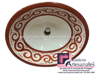 <img src="Ovalín Especial Ovalado Greca Terracota.jpg" alt=" Ovalín Especial Ovalado decorado mexicano Girasol Greca Terracota pintado a mano para sobre Poner hecho en México 100% a mano" />