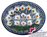 <img src="Ovalín Elaborado Ovalado Alcatráz en Abanico.jpg" alt=" Ovalín Elaborado Ovalado decorado mexicano Alcatráz en Abanico pintado a mano para sobre Poner hecho en México 100% a mano" />