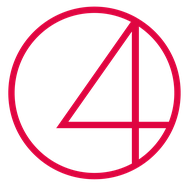 eine vier ist in einem Kreis zu sehen, die Eins ist im Stil und in der Farbe vom 5er von Five Points Promotion