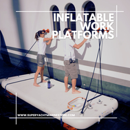 Inflatable work maintenance platform ©www.superyachtmarinestore.com