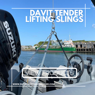 Davit Dinghy & Tender Lifting Slings www.superyachtmarinestore.com