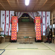 大領神社 幣殿から本殿を望む