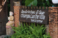 Eingangsbereich Champa Lao The Villa, Vang Vieng