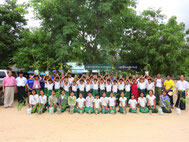 The tree which seniors planted became so big.