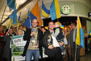 Matthias Scholz und Thomas Herker mit den LivCom-Awards