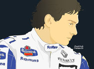 Ayrton Senna by Muneta & Cerracín