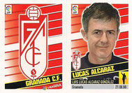 CROMO DE FÚTBOL - ESPAÑA - CAMPEONATO NACIONAL DE LIGA - 2.013/2.014 (EDICIONES ESTE - PANINI) ESCUDO/ENTRENADORES - GRANADA C.F. - LUCAS ALCARAZ - Nº 10 (NUEVO) 0,20€.