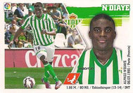 CROMO DE FÚTBOL - ESPAÑA - CAMPEONATO NACIONAL DE LIGA - 2.015/2.016 (EDICIONES ESTE - PANINI) N´DIAYE - REAL BETIS BALOMPIÉ - Nº 11 (NUEVO) 0,20€.