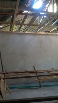 The still not finished roof...