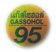 GASSOHOL （ガソホール）ラメ 丸型　95 ステッカー　