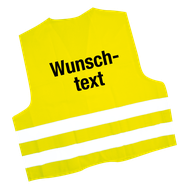 Warnweste mit Wunschtext